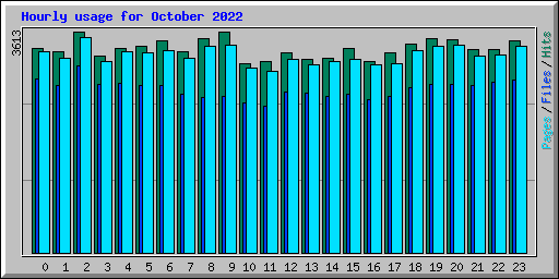 Hourly usage for October 2022