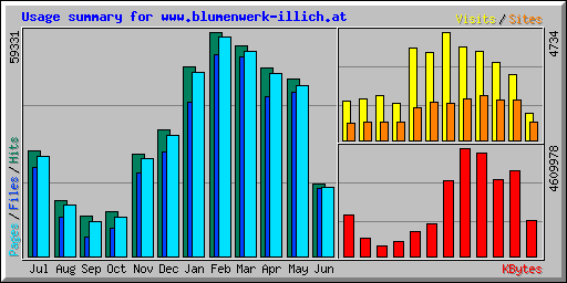 Usage summary for www.blumenwerk-illich.at